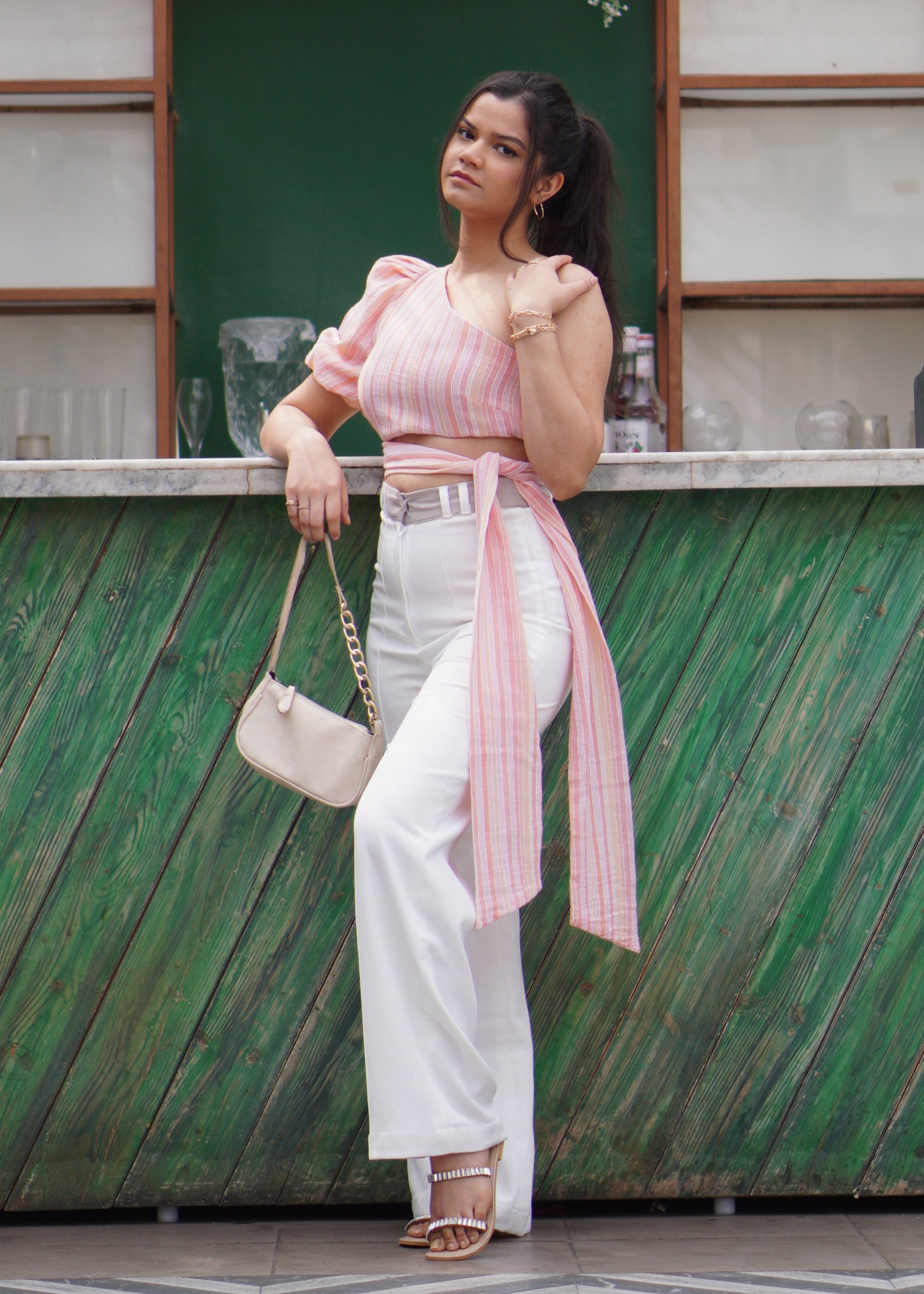 Sash One Shoulder top