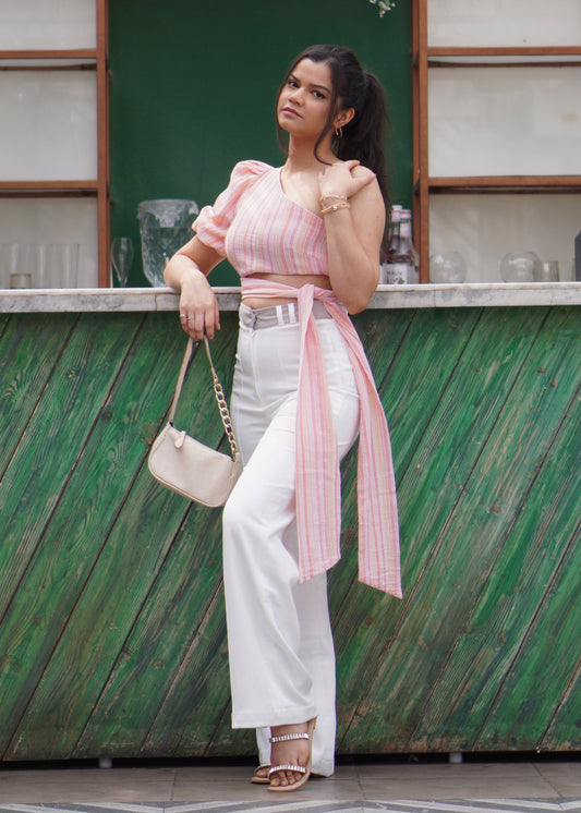 Sash One Shoulder top