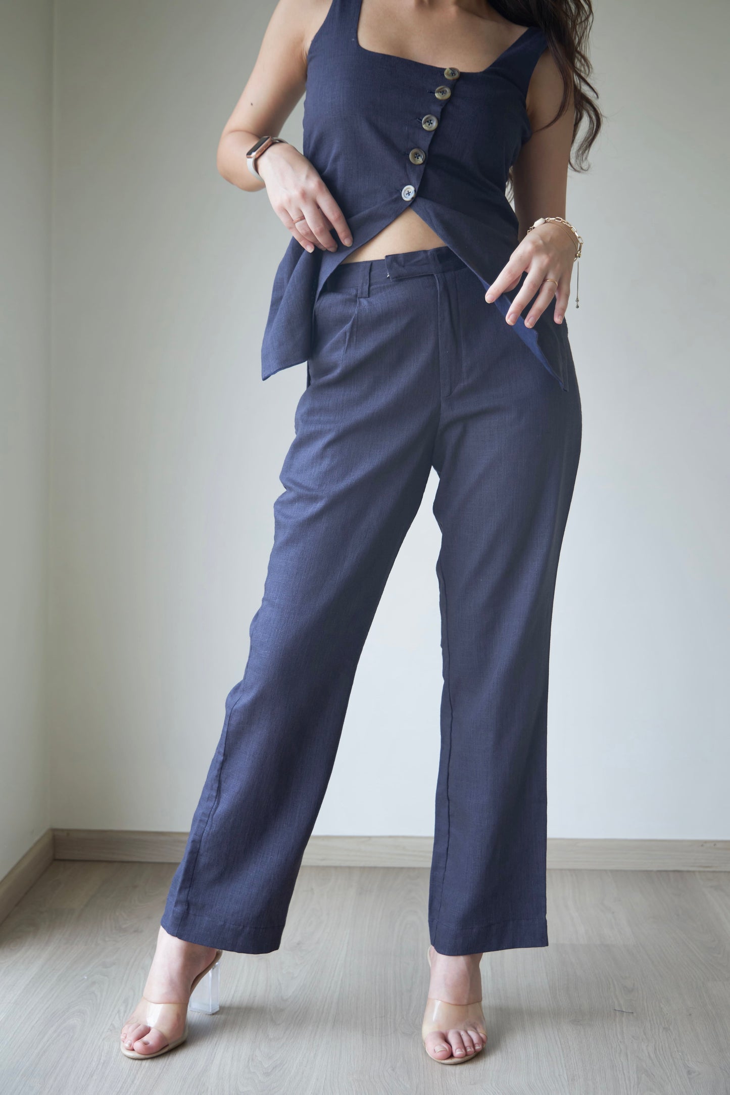 Dusky Blue Pant Set