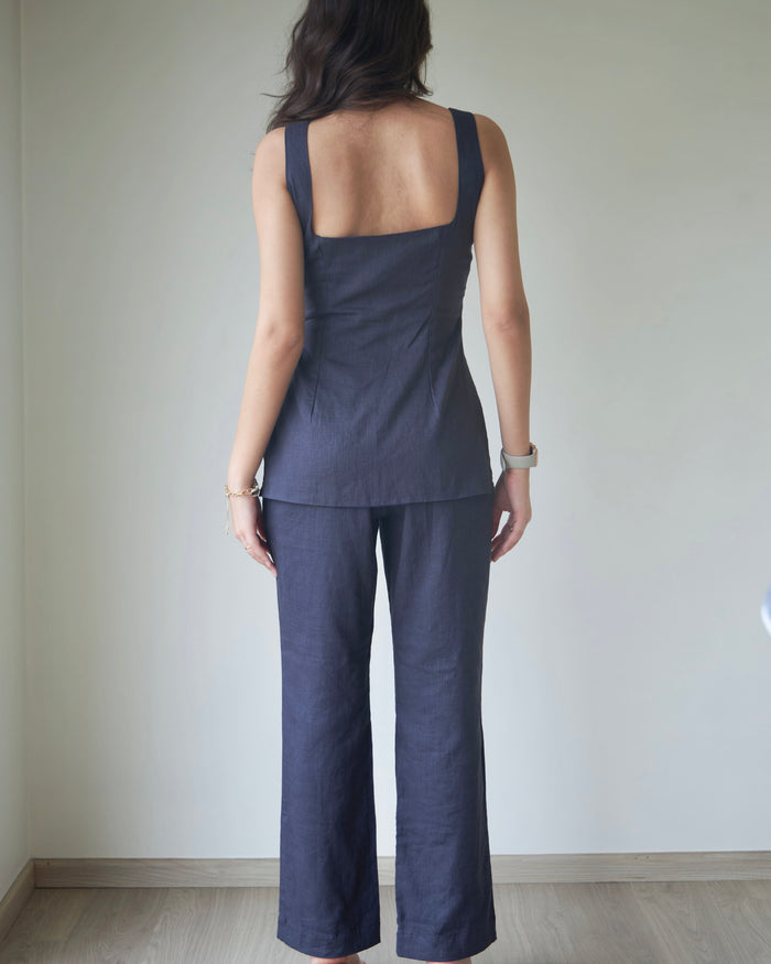 Dusky Blue Pant Set