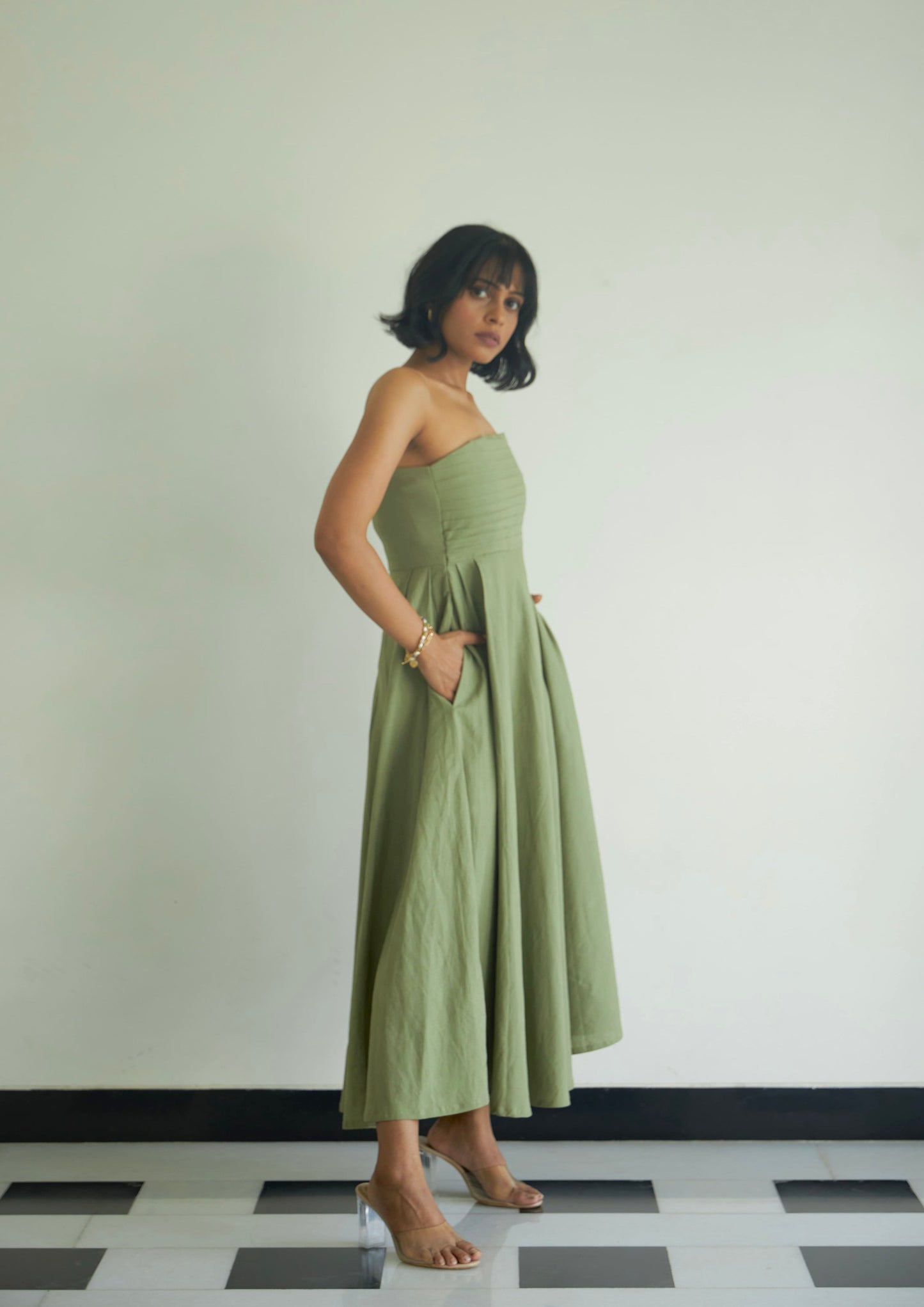 Pista Pleated Dress