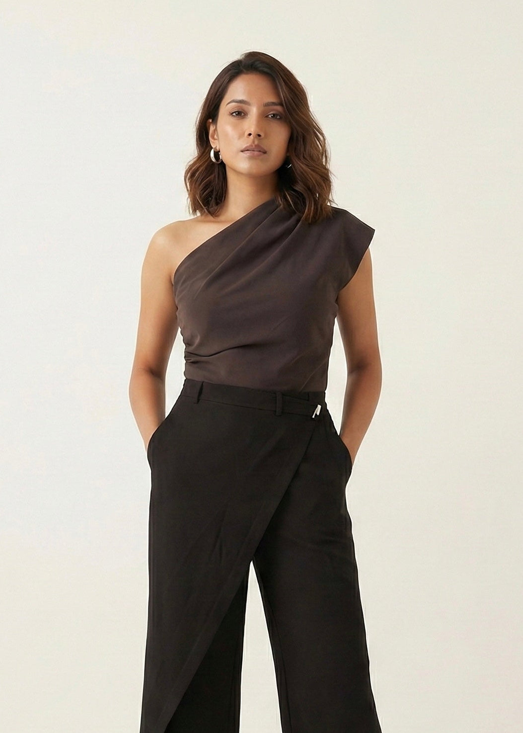 Soft Suede Drape Top