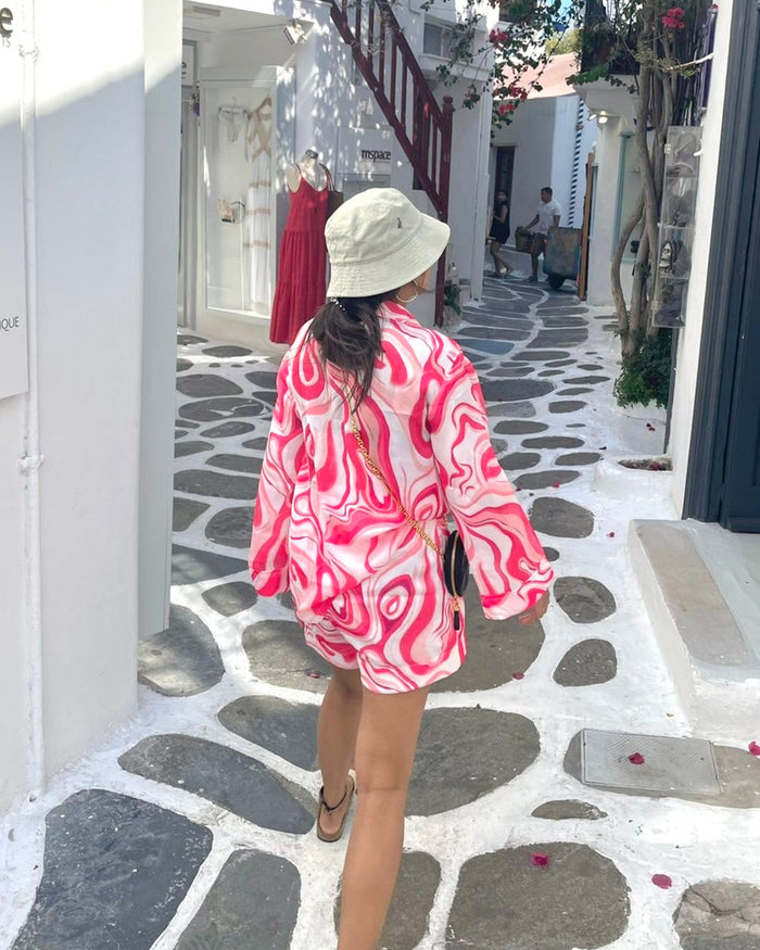 Wavy Shirt & Shorts Set