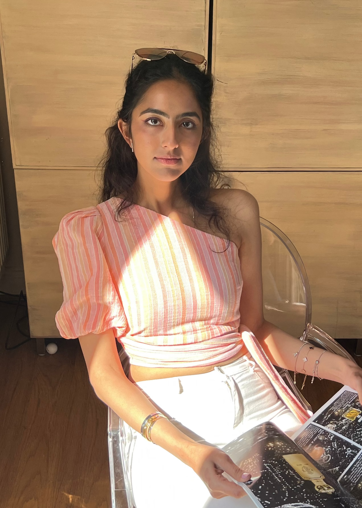 Sash One Shoulder top