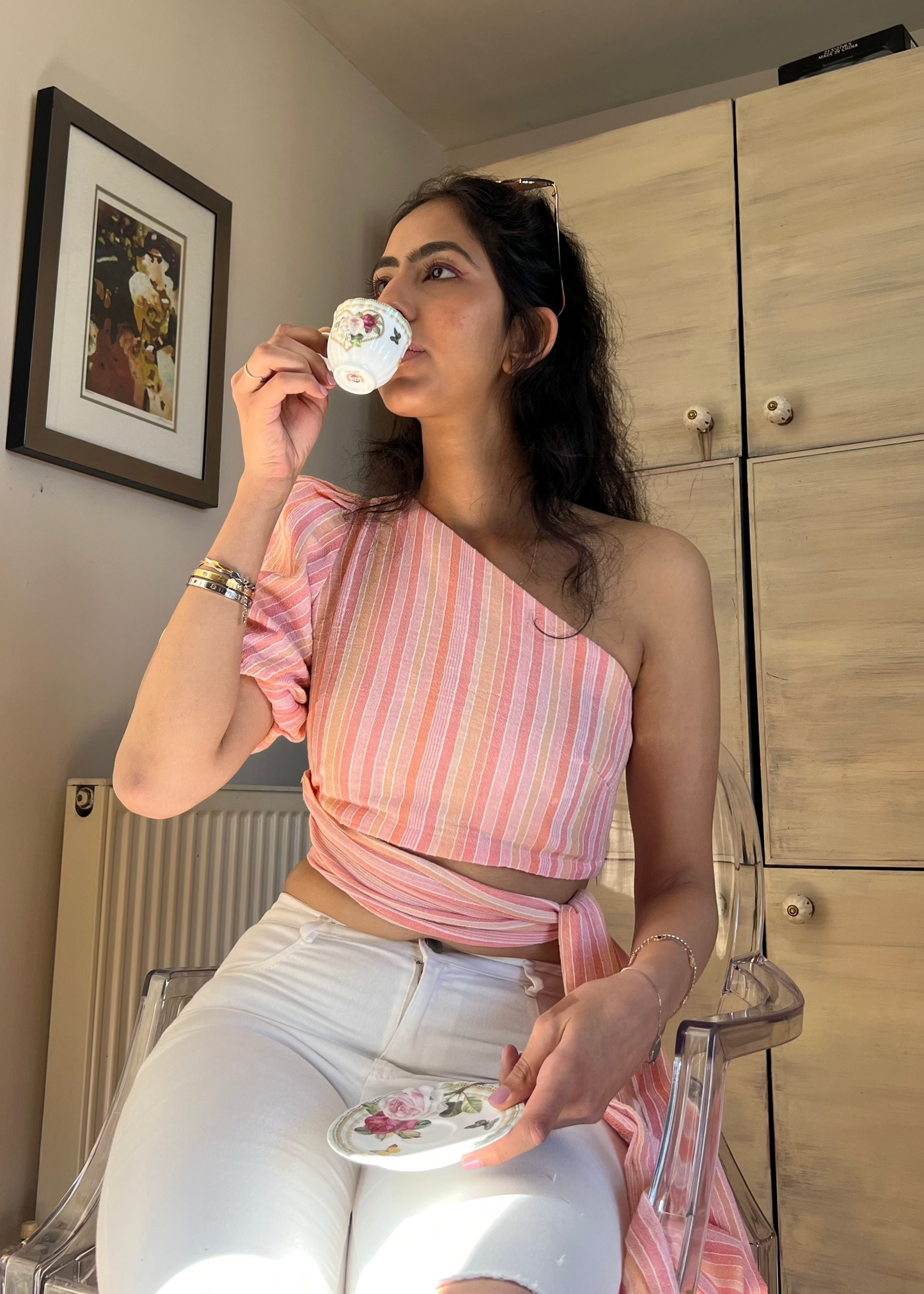 Sash One Shoulder top