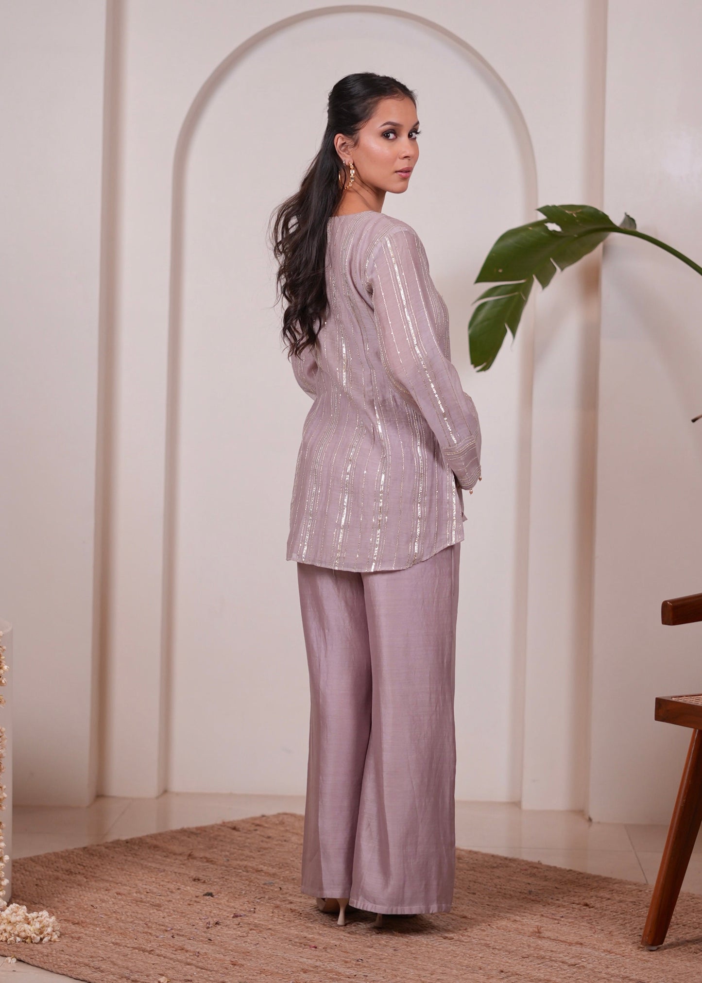 Gulzaar Grey Tunic & Pant Set