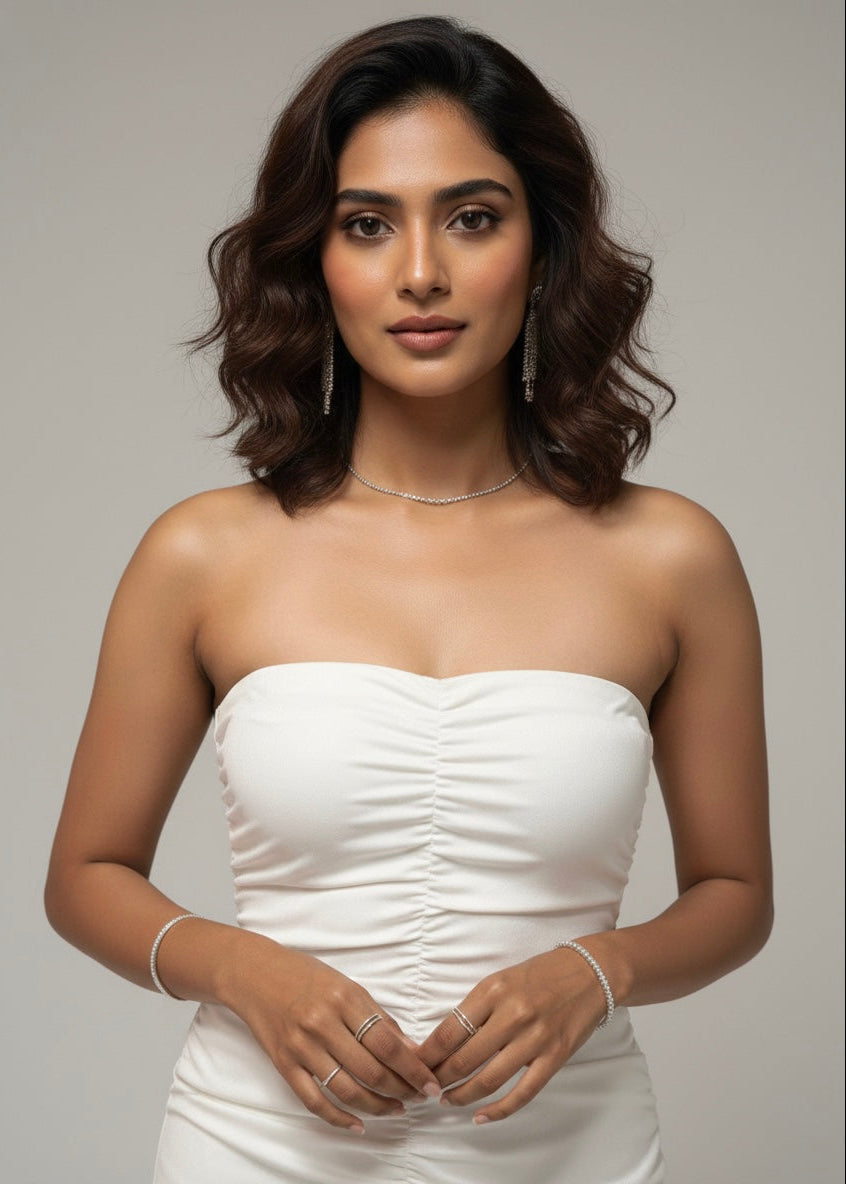 Ivory Sculpt Dress