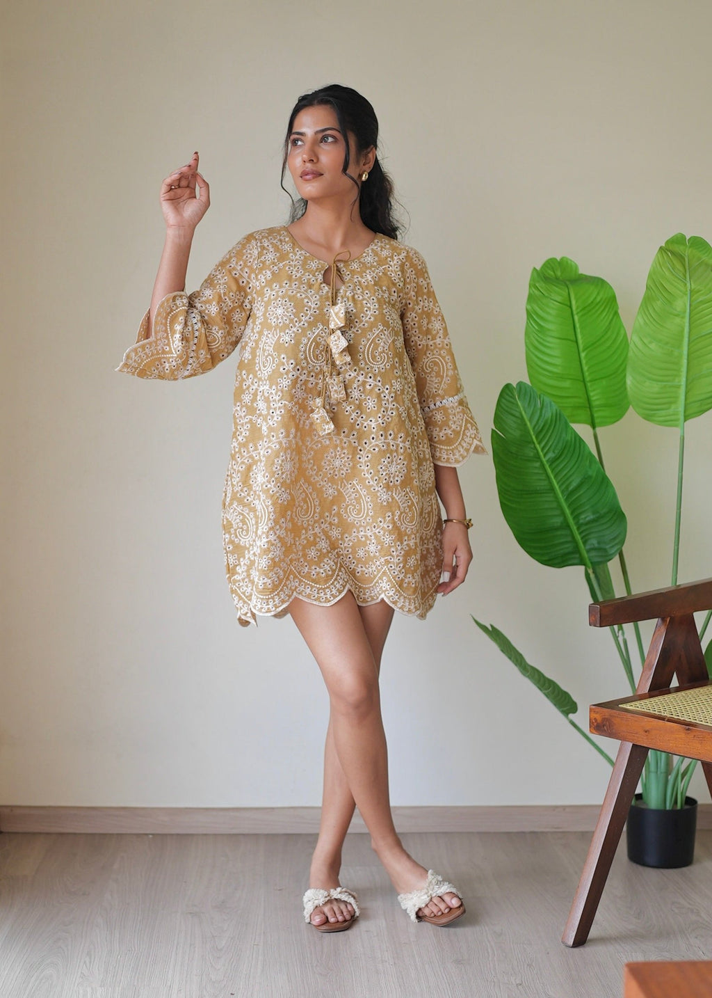 Marigold Cutwork Dress