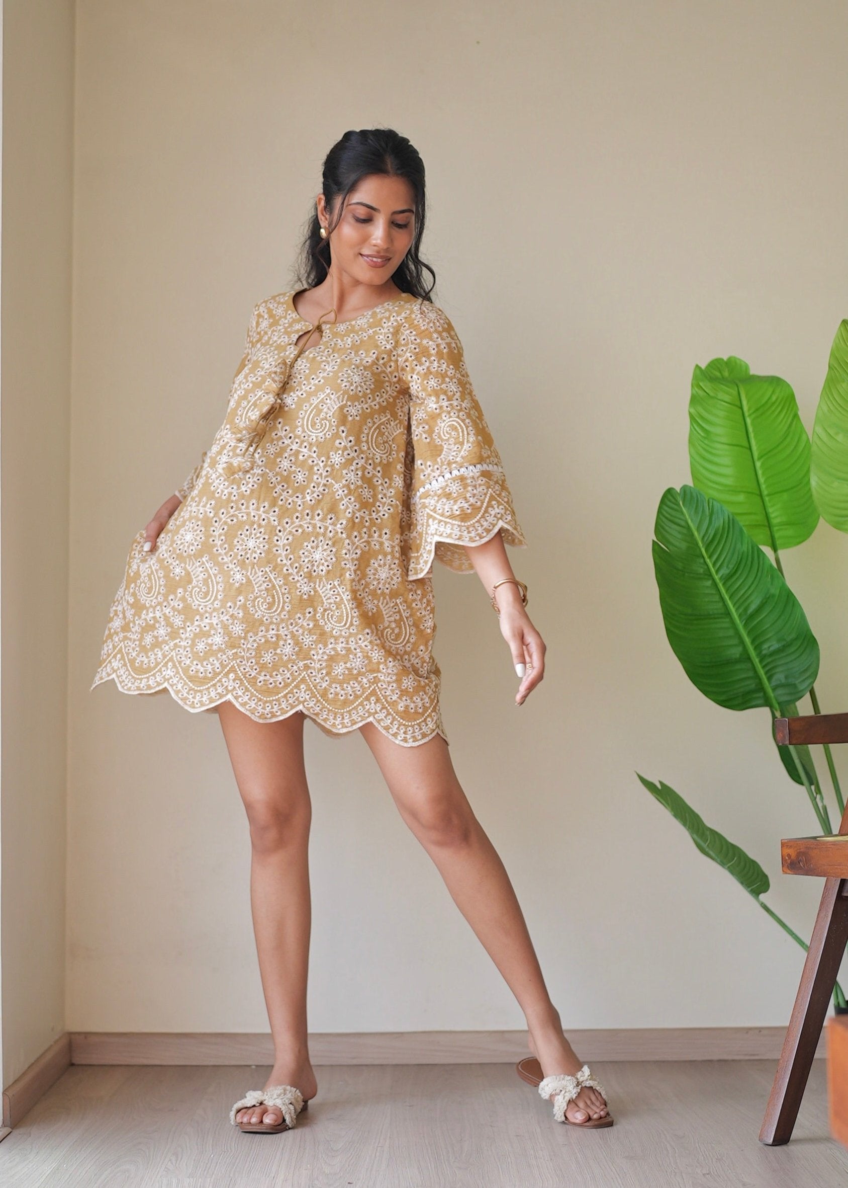 Marigold Cutwork Dress