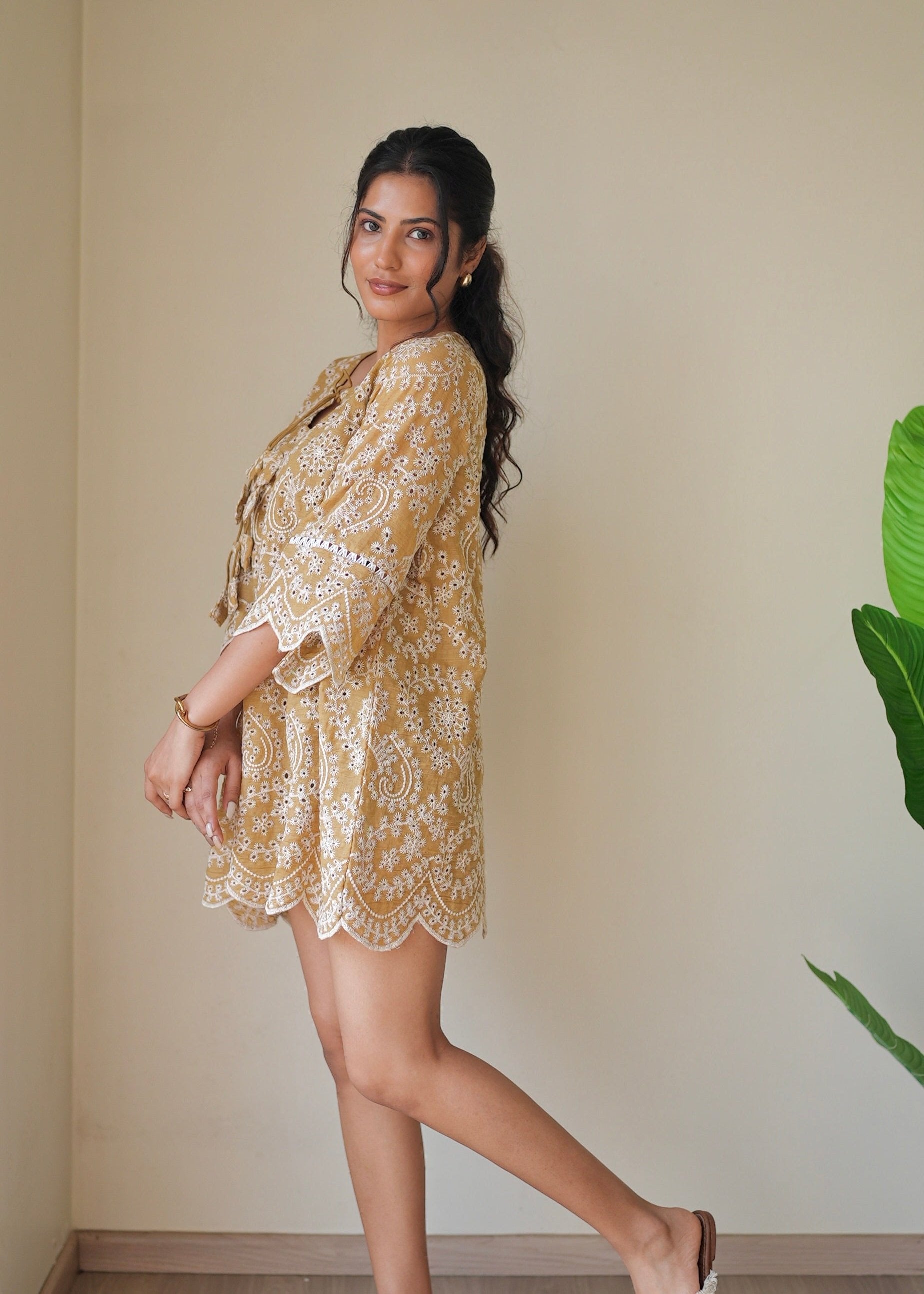 Marigold Cutwork Dress