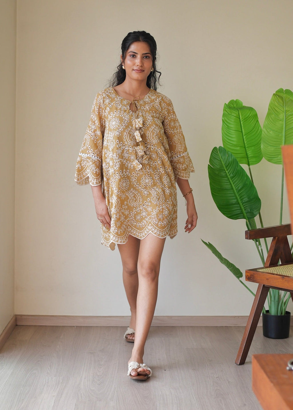 Marigold Cutwork Dress
