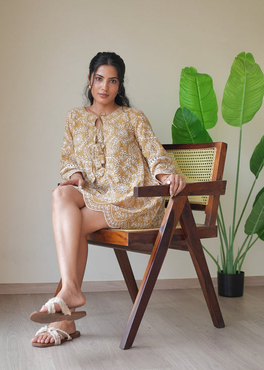 Marigold Cutwork Dress