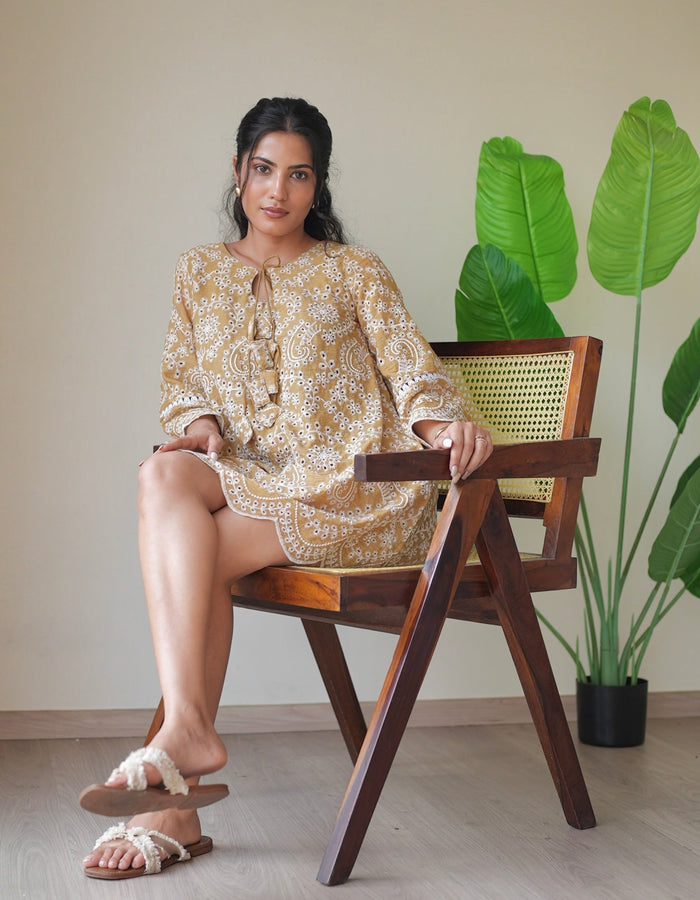 Marigold Cutwork Dress