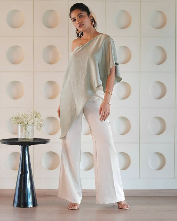 Sage One Shoulder Top