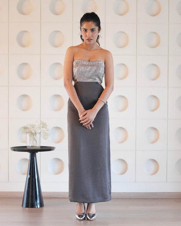 Ash Sequinned Cut Out Dress