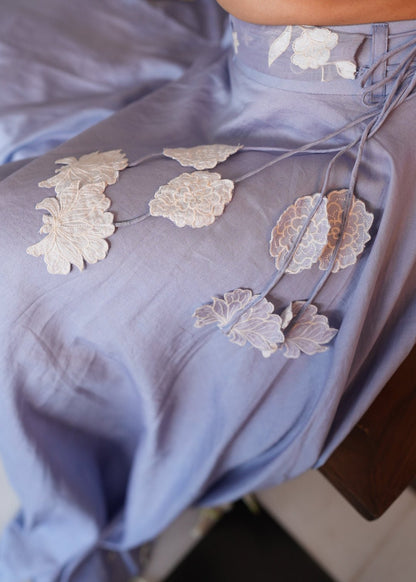 Lavender Bloom Skirt Set