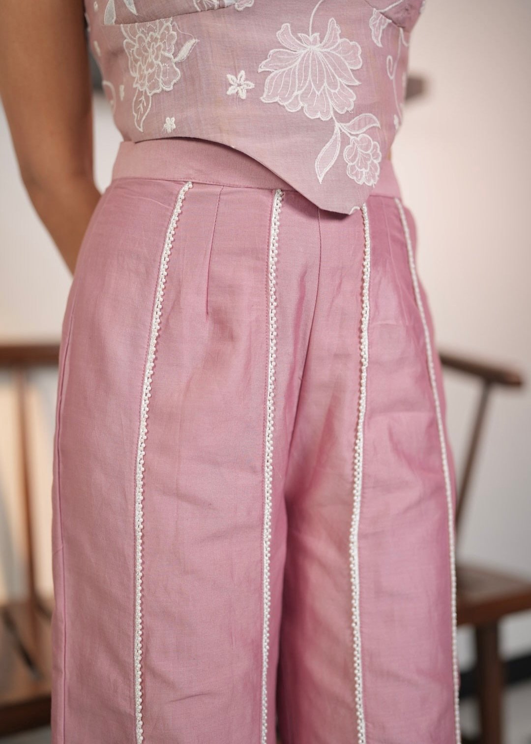 Dusty Rose Skirt/Pant Set