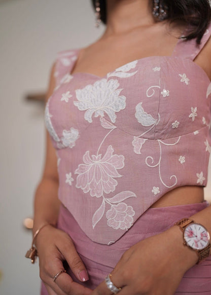 Dusty Rose Skirt/Pant Set