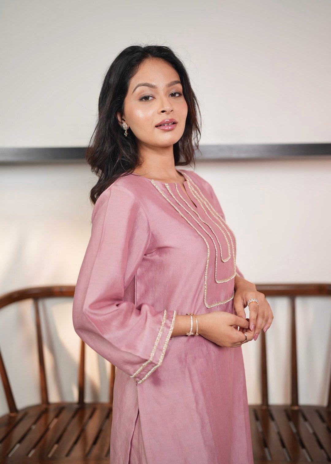 Dusty Rose Kurta Set