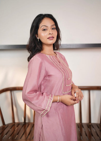 Dusty Rose Kurta Set
