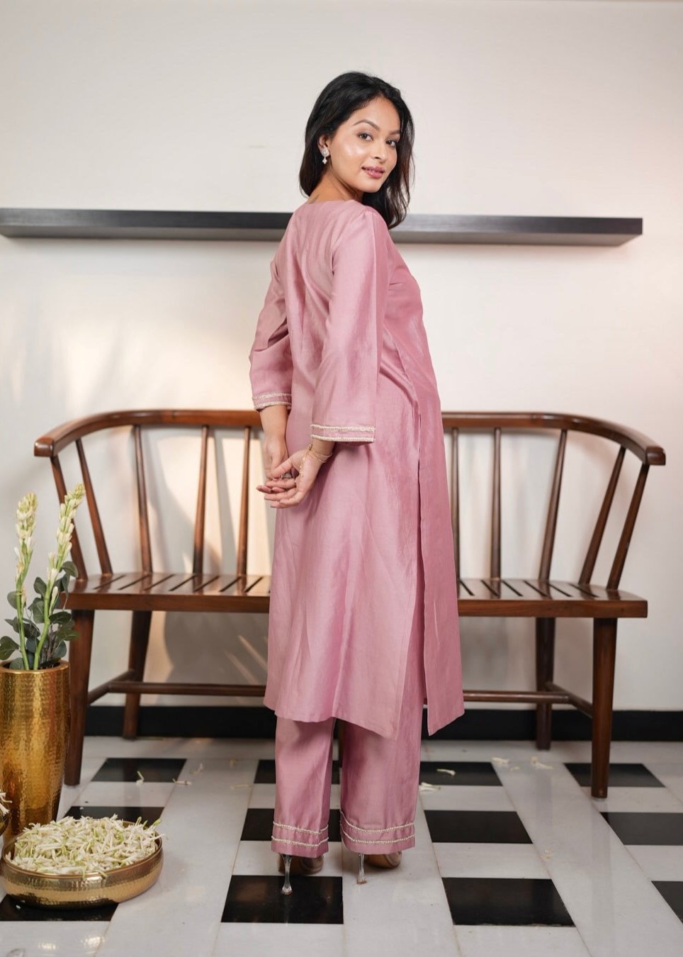 Dusty Rose Kurta Set