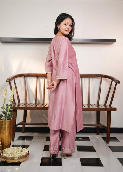Dusty Rose Kurta Set