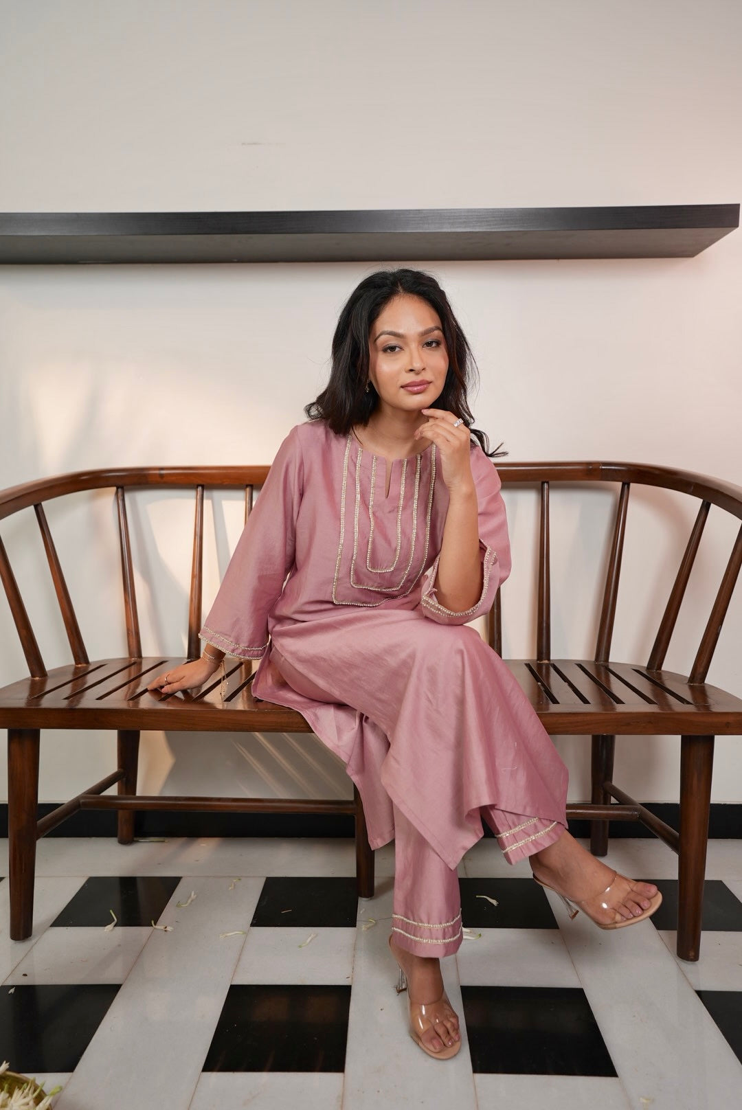 Dusty Rose Kurta Set