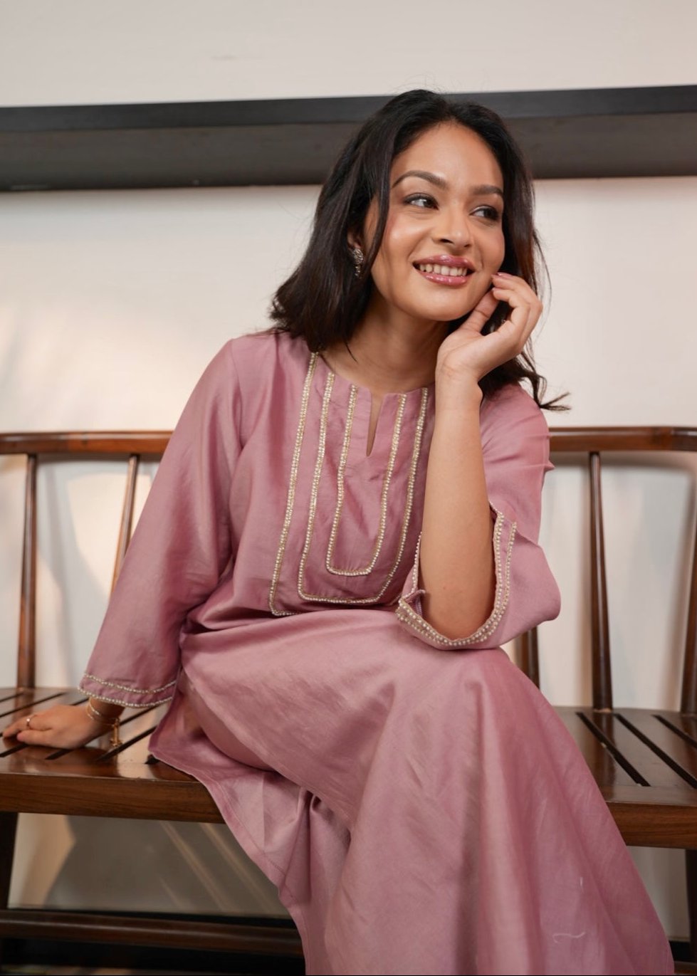 Dusty Rose Kurta Set