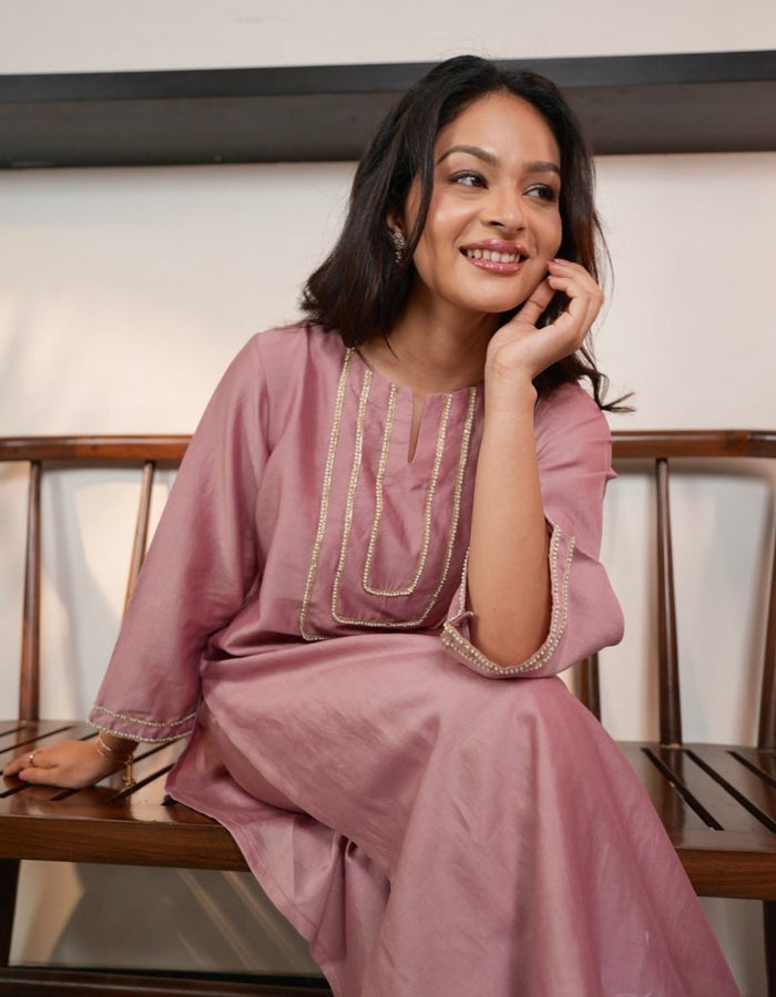 Dusty Rose Kurta Set