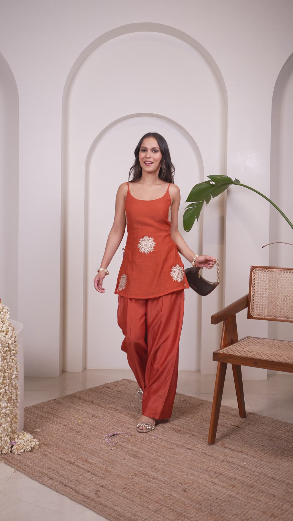 Tangerine Salwar Set