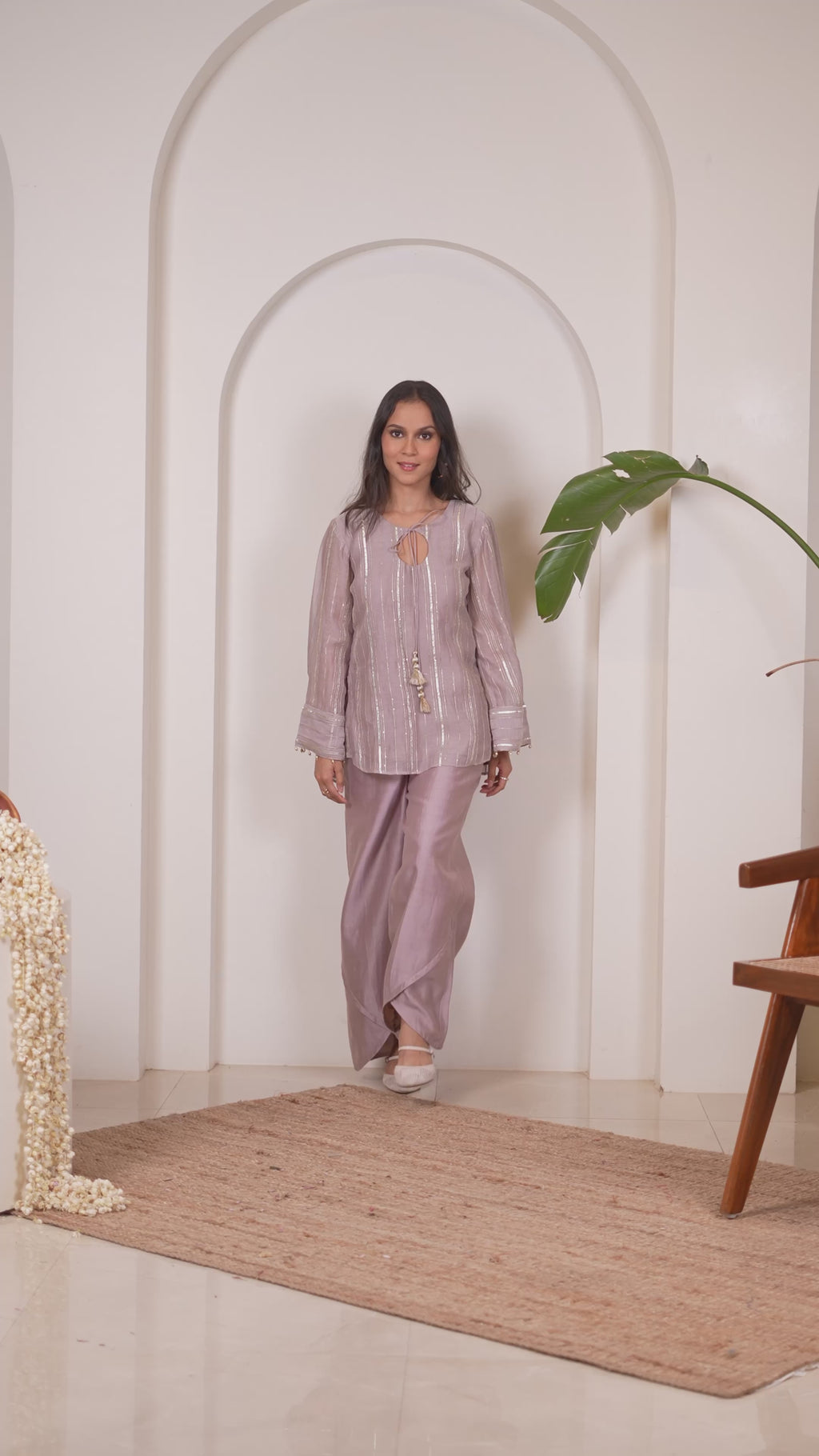Gulzaar Grey Tunic & Pant Set
