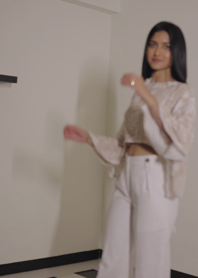 Chalky Pleated Pants