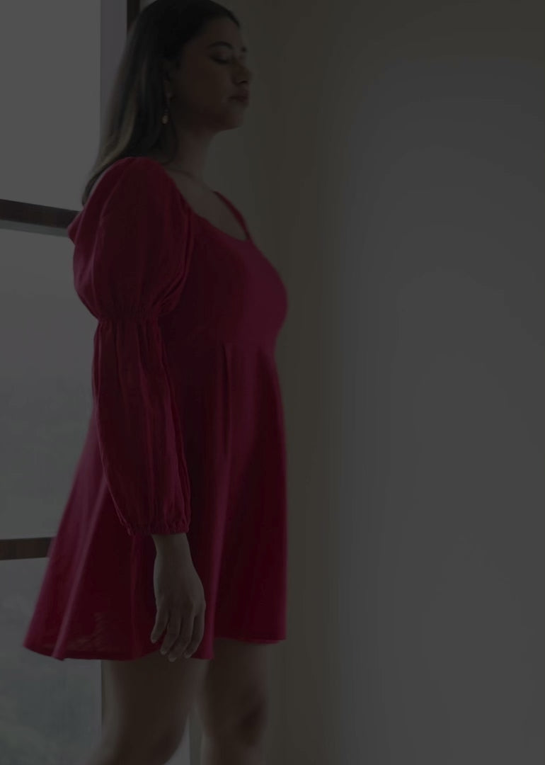 Peony Pink Flare Dress